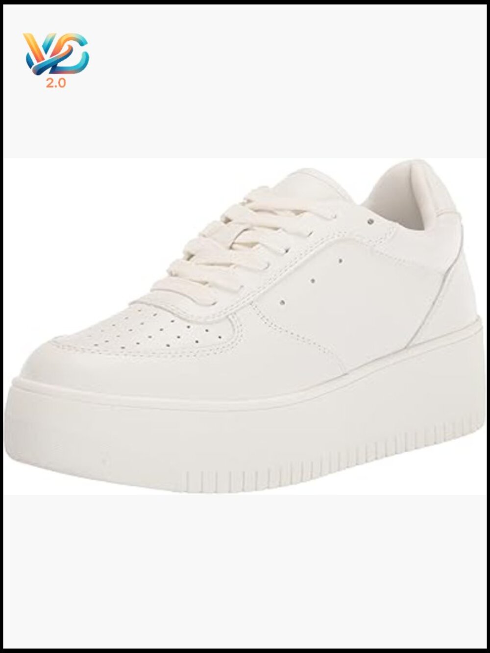 Vegan Leather Lace-Up Fashion Sneakers Platform Heel Low Top Casual Shoes